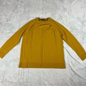 Hatch Women’s Sweater Size 3 Merino Wool Mustard Yellow